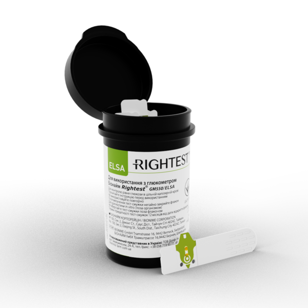 Тест-смужки Bionime Rightest ELSA (25 шт.)